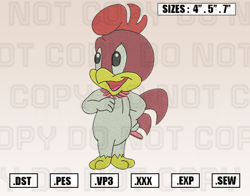 Looney Tune Baby Foghorn Leghorn Embroidery Design,Cartoon Embroidery Design File Instant Download