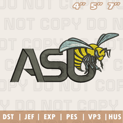 Alabama State Hornets Logo Embroidery Design File, Ncaa Teams Embroidery Design File Instant Download