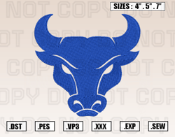 Buffalo Bulls Logos Embroidery Design File, Ncaa Teams Embroidery Design File Instant Download