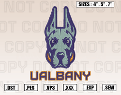 Albany Great Danes Logos Embroidery Design File, Ncaa Teams Embroidery Design File Instant Download