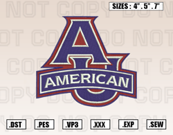 American Eagles Logos Embroidery Design File, Ncaa Teams Embroidery Design File Instant Download