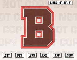 Brown Bears Logos Embroidery Design File, Ncaa Teams Embroidery Design File Instant Download