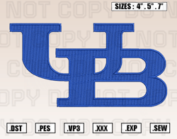 Buffalo Bulls Embroidery Design File, Ncaa Teams Embroidery Design File Instant Download