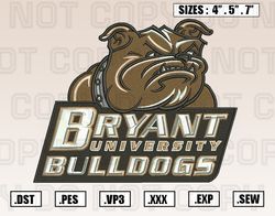 Bryant Bulldogs Embroidery Design File, Ncaa Teams Embroidery Design File Instant Download