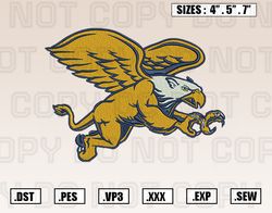 Canisius Golden Griffins Logos Embroidery Designs File, Ncaa Teams Embroidery Design File Instant Download
