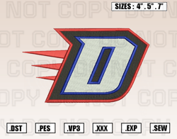 DePaul Blue Demons Logo Embroidery Designs File, Ncaa Teams Embroidery Design File Instant Download