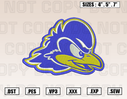 Delaware Blue Hens Logo Embroidery Designs File, Ncaa Teams Embroidery Design File Instant Download