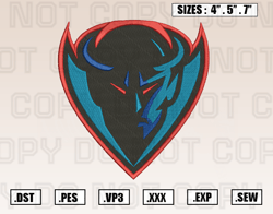 DePaul Blue Demons Logos Embroidery Designs File, Ncaa Teams Embroidery Design File Instant Download