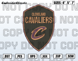 Cleveland Cavaliers Logo Embroidery Designs File, NBA Teams Embroidery Design File Instant Download