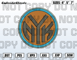 New York Knicks Logo Embroidery Designs File, NBA Teams Embroidery Design File Instant Download