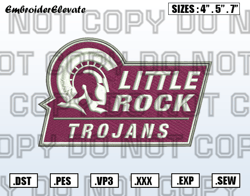Little Rock Trojans Logo Embroidery Designs File, Men's Basketball Embroidery Design, Instant Download
