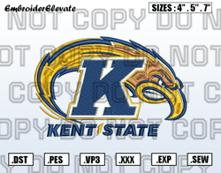 Kent State Golden Flashes Logos Embroidery Designs File, Men's Basketball Embroidery Design, Instant Download