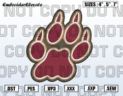 Lafayette Leopards Logo Embroidery Designs File, Men's Basketball Embroidery Design, Instant Download