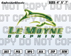 Le Moyne Dolphins Logo Embroidery Designs,NCAA Embroidery,Logo Sport Embroidery,Sport Embroidery,Digital Download