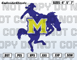 McNeese State Cowboys Logo Embroidery Designs, NCAA Embroidery,Logo Sport Embroidery,Sport Embroidery,Digital Download