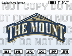Mount St. Marys Mountaineers Logo Embroidery Designs ,NCAA Embroidery,Logo Sport Embroidery,Sport Embroidery