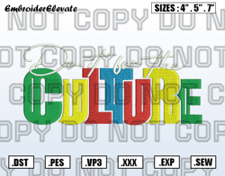 Do It For The Culture Embroidery Designs File, Juneteenth Day Embroidery Design, Instant Download