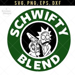 Rick and morty Blend SVG Clipart, Logo PNG Image, Compatible with Cricut and Cutting Machine