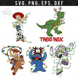 Christmas Toy SVG Clipart, Toy Story Cut SVG, Stitch SVG, PNG Cut, Compatible with Cricut and Cutting Machine