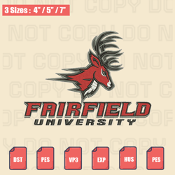 fairfield stags logo embroidery design files, men's basketball embroidery design, machine embroidery design