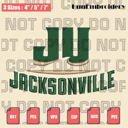 jacksonville dolphins logo embroidery design files, men's basketball embroidery design, machine embroidery design