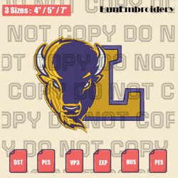 lipscomb bisons logo embroidery design files, men's basketball embroidery design, machine embroidery design