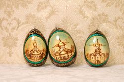 Hand Burned Wood Easter Eggs - Unique Home Decor Gifts