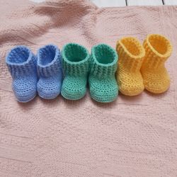 hand crochet shoes for newborn baby booties booties for boy girl for new mom gift pregnancy gift soft baby booties