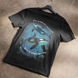 Come My Lady Whales Butterfly By Crazytown T-Shirt 1