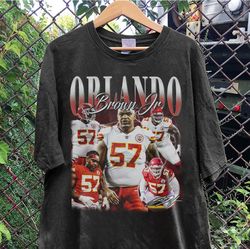 Vintage 90s Graphic Style Orlando Brown Jr. T-Shirt, Orlando Brown Jr. Shirt, Kansas City Football Shirt, Vintage Oversi