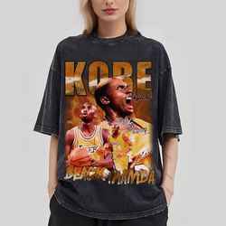 Kobe Bryant NBA Vintage Washed T-Shirt, Kobe Bryant Homage Graphic Sweatshirt, NBA Hoodie, Bootleg Retro 90s Fans Hoodie