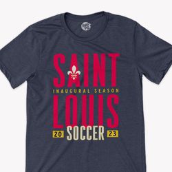 Saint Louis Soccer inaugural season saint louis soccer club t-shirt custom 2023 saint louis inaugural design fleur de li