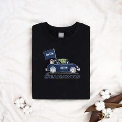 Baby Yoda car Seahawks Shirt