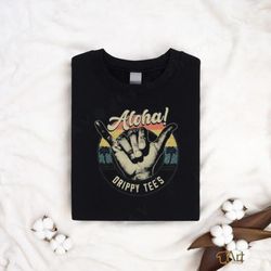 Drippy Tees Aloha Shirt Unisex Heavy Cotton T Shirt