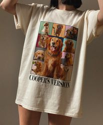 custom eras tour shirt, custom dog shirt, personalized dog bootleg shirt, custom pet portrait shirt, dog photo shirt, cu