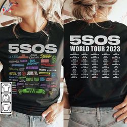5sos 2023 Tour Shirt, 5 Seconds Of Summer tour shirt