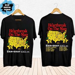 Dan And Shay 2024 Heartbreak on the Map Tour Shirt, Dan vs Shay Band Fan Shirt, 16