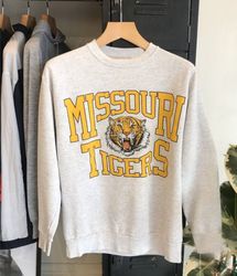 Vintage Missouri Tigers Logo Sweatshirt, University of Misso, 60