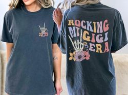 Rocking My Gigi Era T-Shirt, In My Gigi Era Comfort Colors Retro Skeleton Shirt, 140