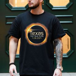 Texas Total Solar Eclipse Shirt, April 8th 2024 Shirt, Celestial Shirt, Total Eclipse 2024 Tour of America Shirt, 4 08 2