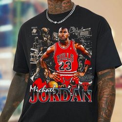 Michael Jordan Vintage Graphic Shirt, Jordan Vintage Basketb