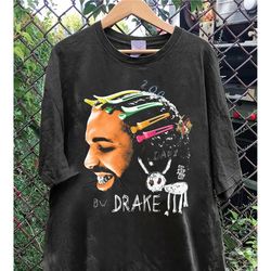 Drake Graphic T-Shirt For All The Dogs Rap Tee Concert Merch