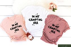 in my camping era shirt, camping lover gift, family camping