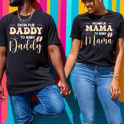 from fur mama to baby mama shirt, pregnancy announcement, mo