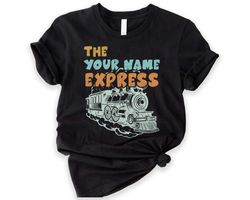 Kids Train T Shirt, Train Birthday Shirt, Personalized Gifts