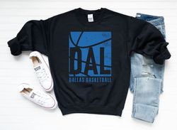 Dallas Basketball Team Retro Vintage Black Sweatshirt, Dalla