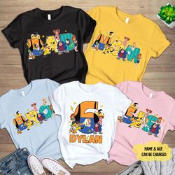 A Goofy Movie Birthday Shirt Goofy, Roxanne, Powerline, Max