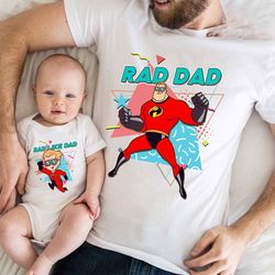 Bob Parr and Dash Parr Fathers Day Shirt, Dad and Son Matching Tee, The Incredibles Family, Rad Dad Shirt, Disneyland