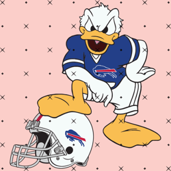 Buffalo Bills Donald Duck Svg, Nfl svg, Football svg file, Football logo,Nfl fabric, Nfl football