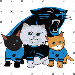 Carolina Panthers Cat Svg, Nfl svg, Football svg file, Football logo,Nfl fabric, Nfl football